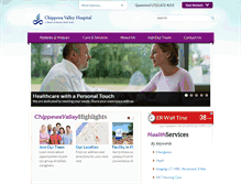 Tablet Screenshot of chippewavalleyhospital.com